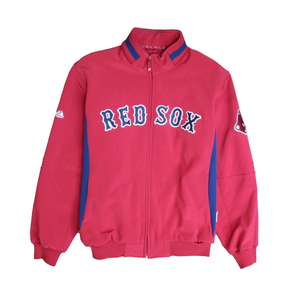 Boston Red Sox Majestic Dugout Bomber Jacket Size XL Red Therma Base MLB