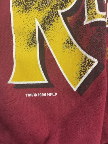 Vintage Washington Redskins Sweatshirt Crewneck Size Large 1996 90s NFL