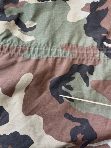 Vintage Military Army Camo Cold Weather Field Jacket Size Large Camouflage