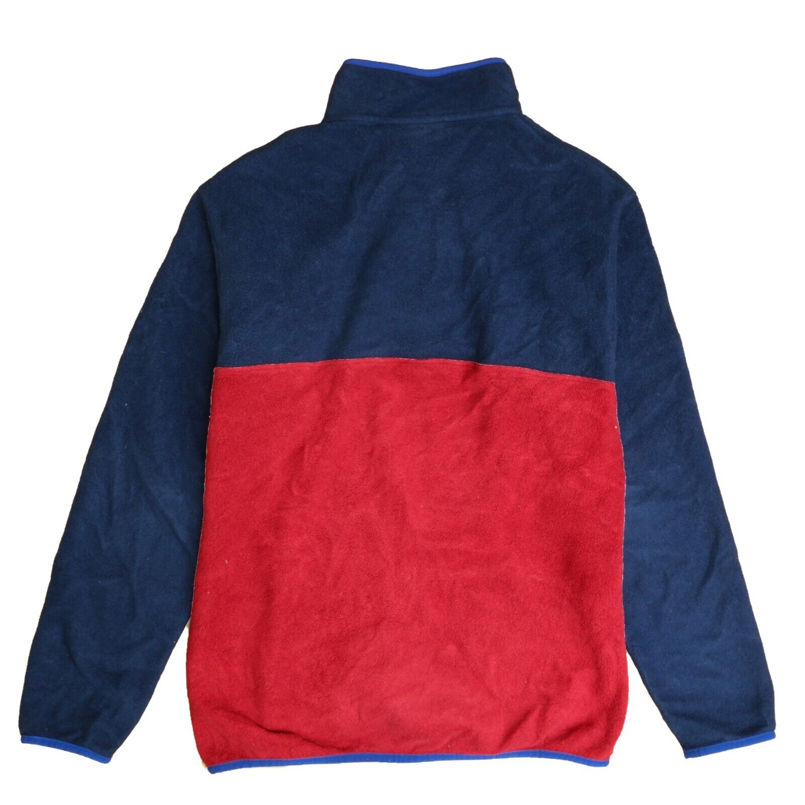 Patagonia Synchilla Snap T Fleece Jacket Size Large Red Blue Throwback Vault