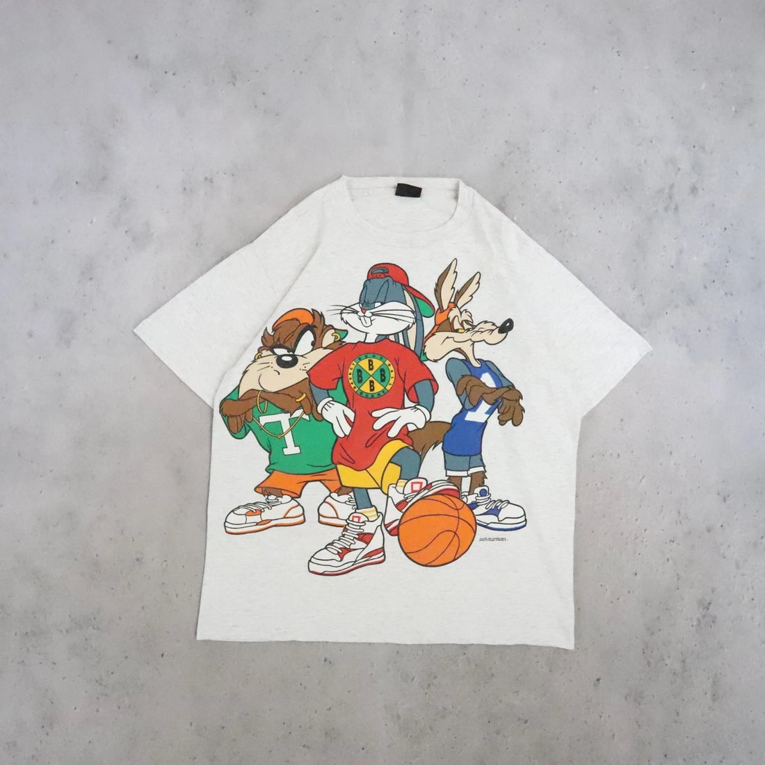 Vintage Looney Tunes Basketball T-Shirt Size XL 90s
