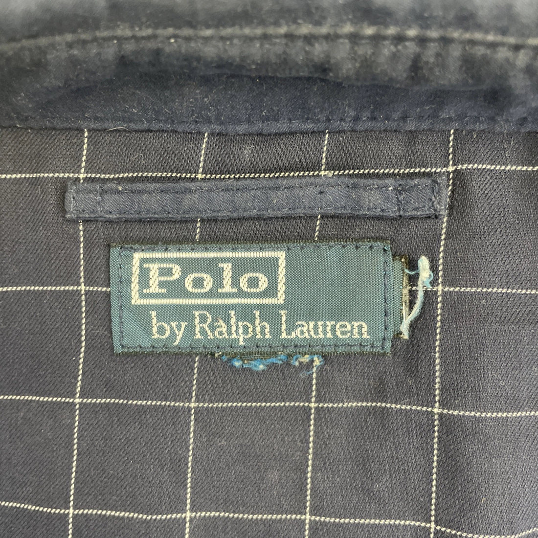 Vintage Polo Ralph Lauren Harrington Jacket Size XL Blue Grid Lined