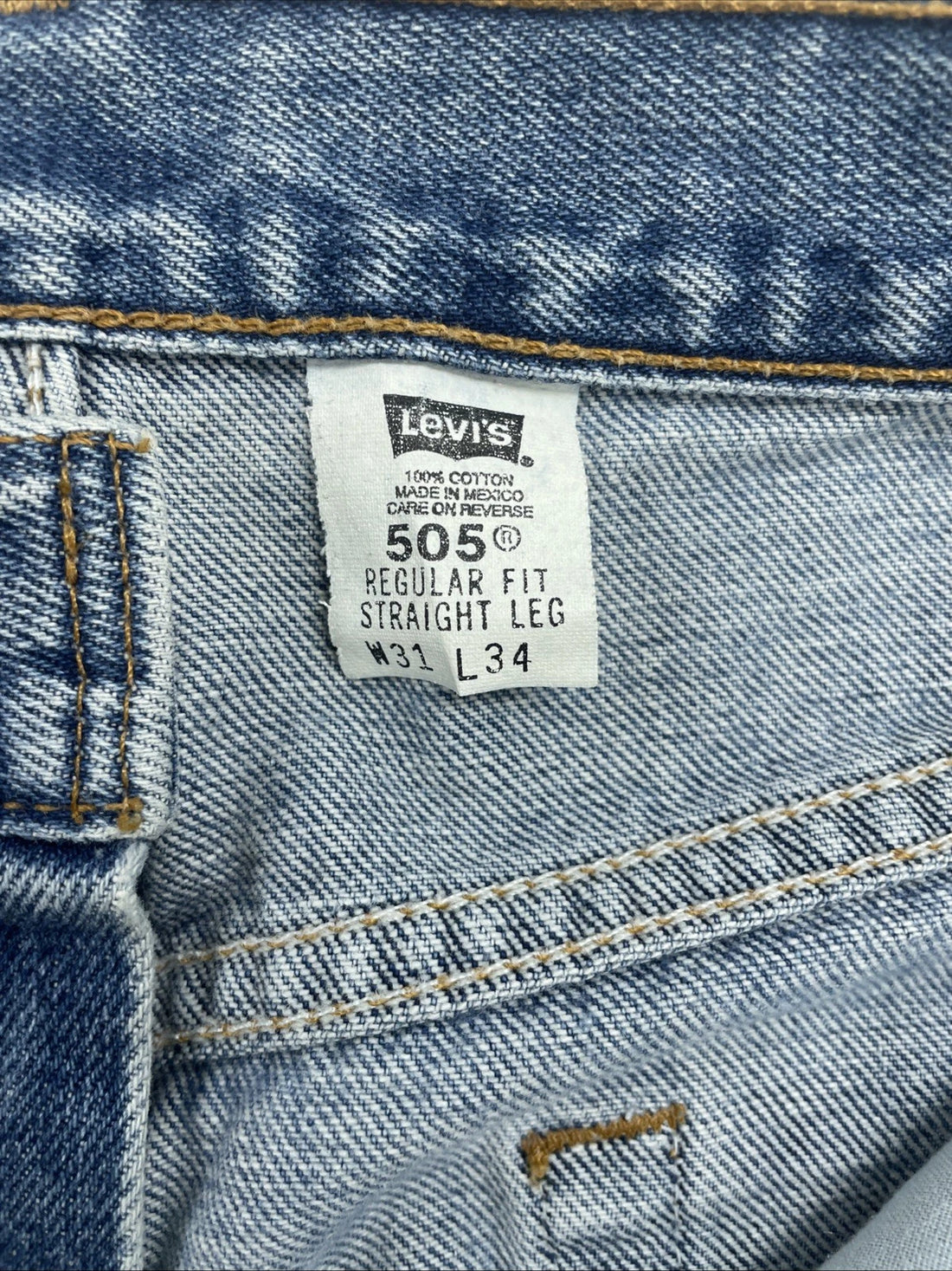 Vintage Levi Strauss & Co 505 Denim Jeans Pants Size 31 X 34 Blue