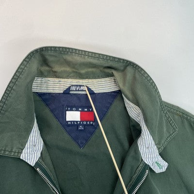 Vintage Tommy Hilfiger Harrington Bomber Jacket Size XL Green