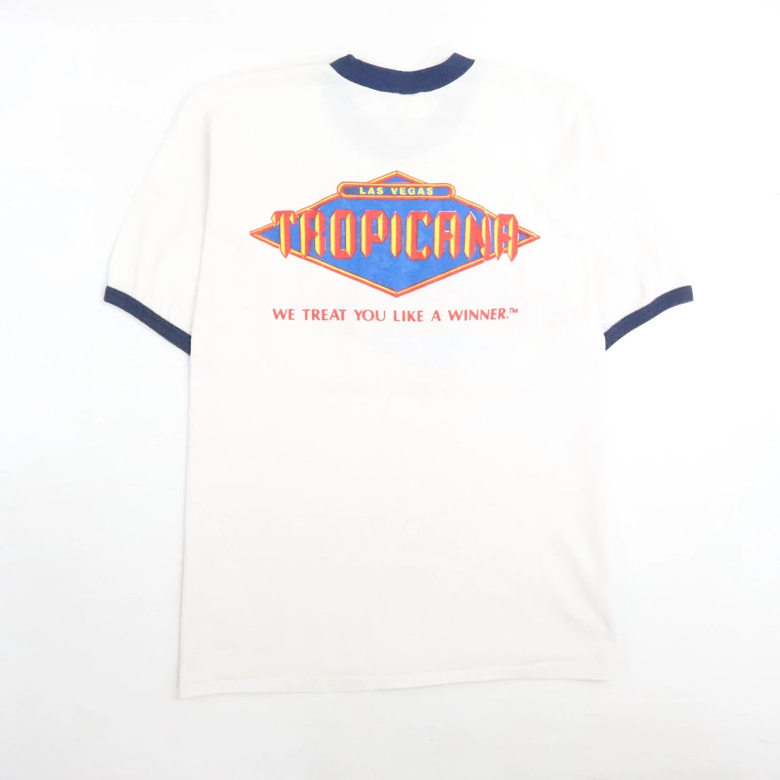 Vintage Tropicana Las Vegas Ringer T-Shirt Size Large 80s