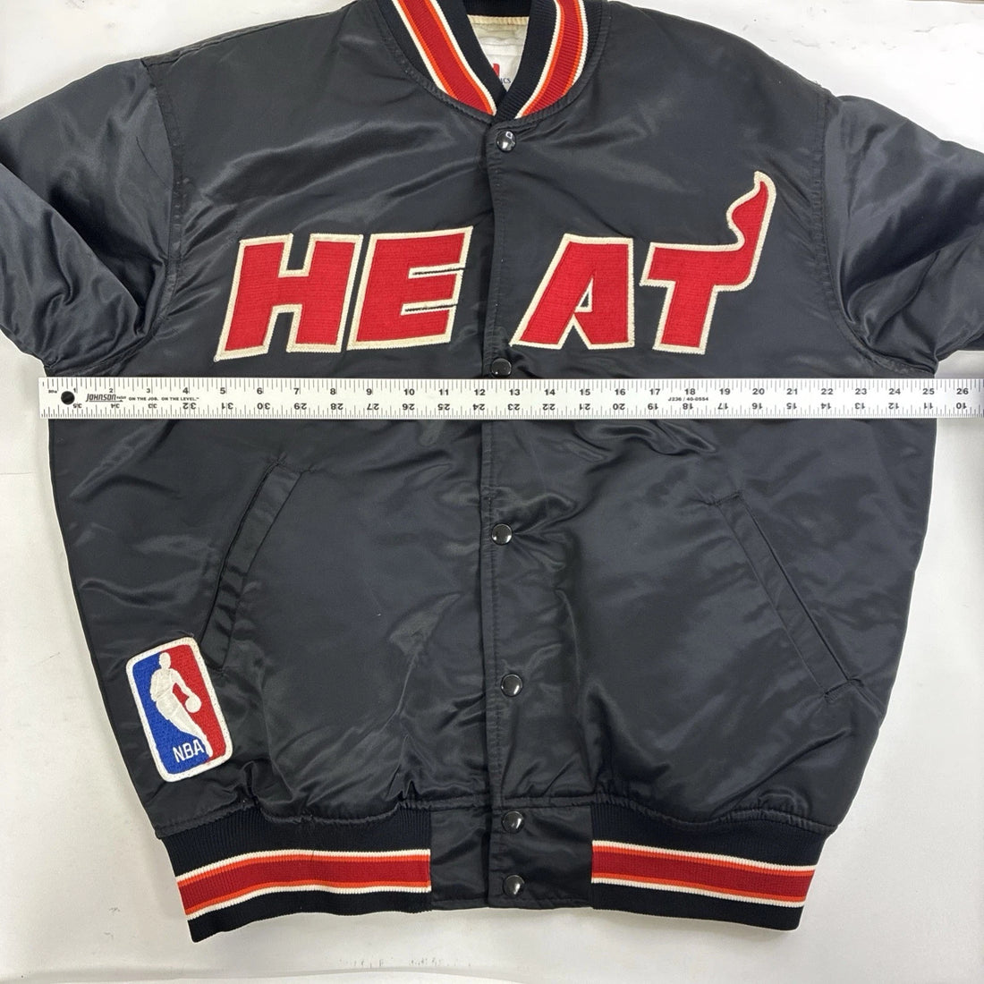Miami Heat Starter Satin Bomber Jacket Size Large NBA