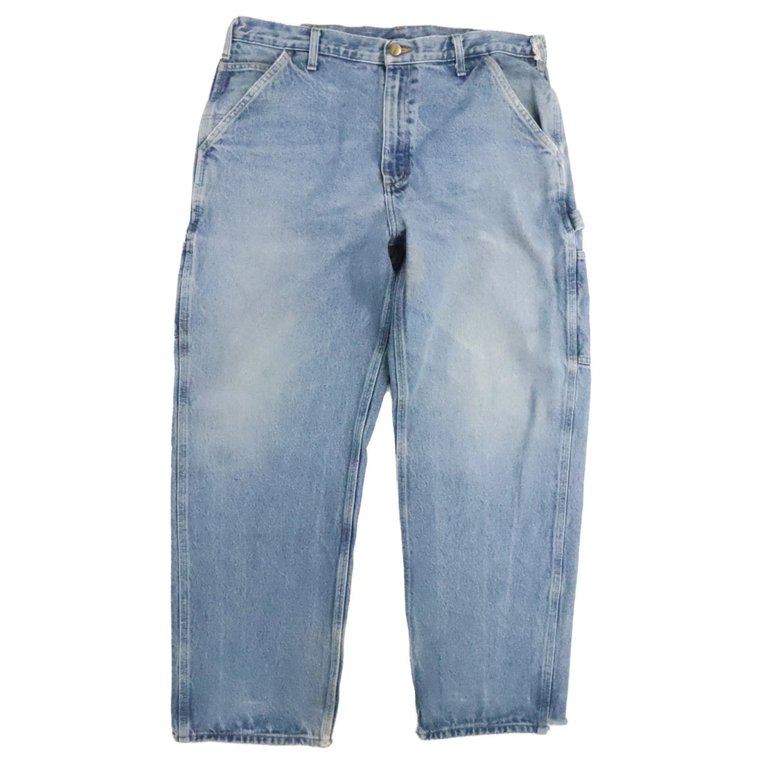 Carhartt Carpenter Denim Jeans Work Pants Size 38 X 30 Blue