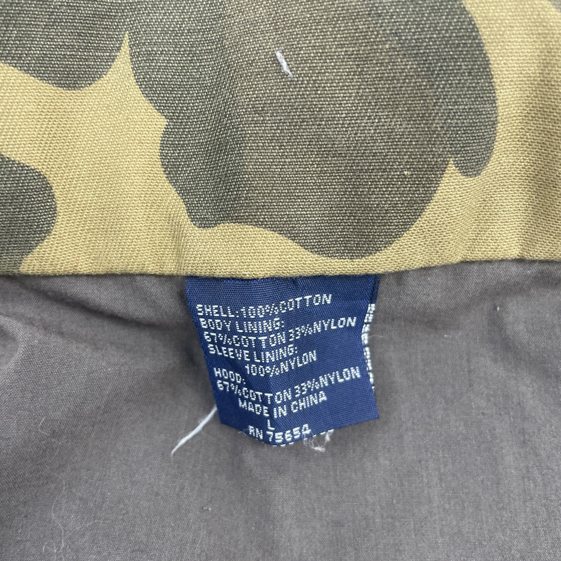 Abercrombie & Fitch AF92 Camo Military Field Jacket Size Large