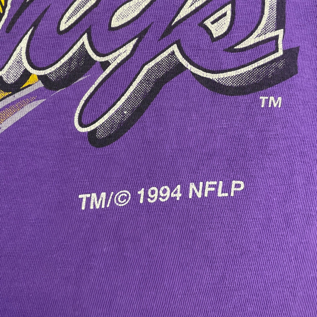 Vintage Minnesota Vikings T-Shirt Size Large 1994 90s NFL