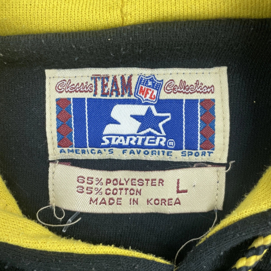 Vintage Pittsburgh Steelers Starter Sweatshirt Hoodie Size Large NFL