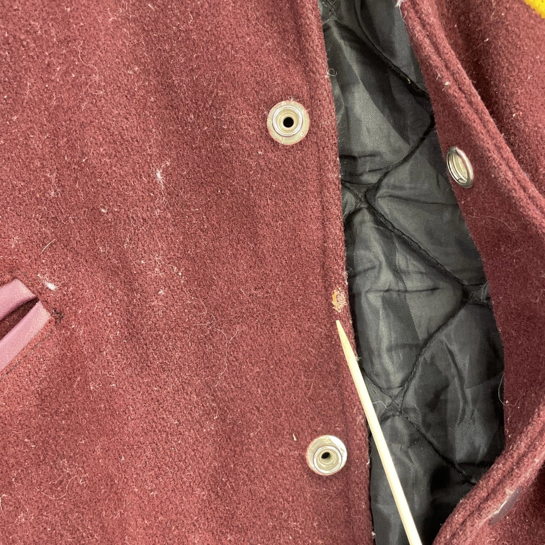 Cortes Orchestra Leather Wool Varsity Jacket Size Medium 2009