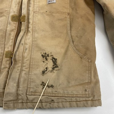 Carhartt Canvas Arctic Work Jacket Size Medium Brown