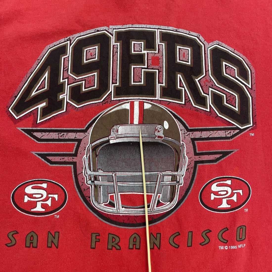 Vintage San Francisco 49ers T-Shirt Size Large 1995 90s NFL