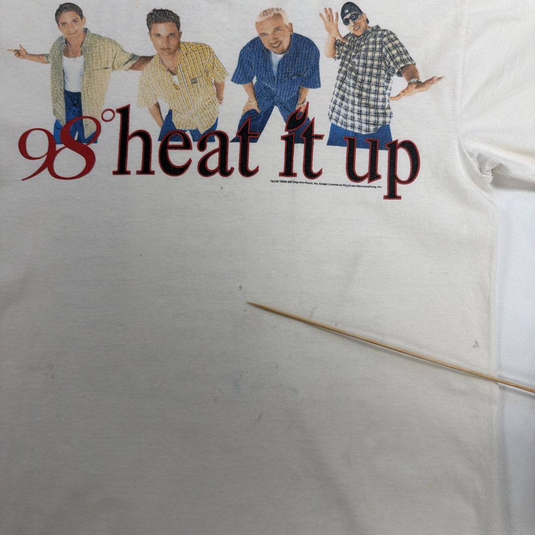 Vintage 98 Degrees Heat It Up Tour T-Shirt Size Medium