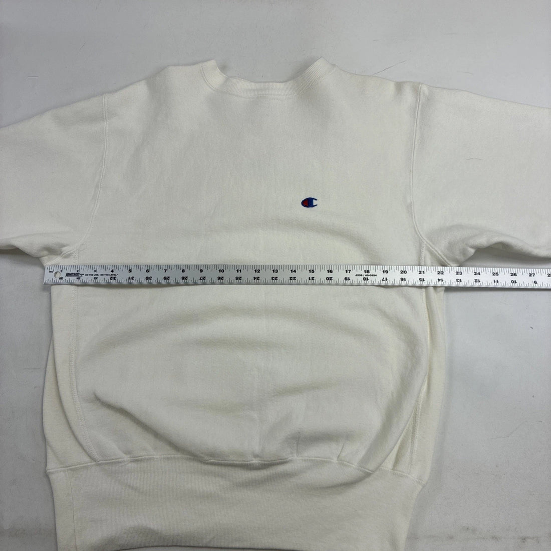 Vintage Champion Reverse Weave Crewneck Sweatshirt Size Large White 90s