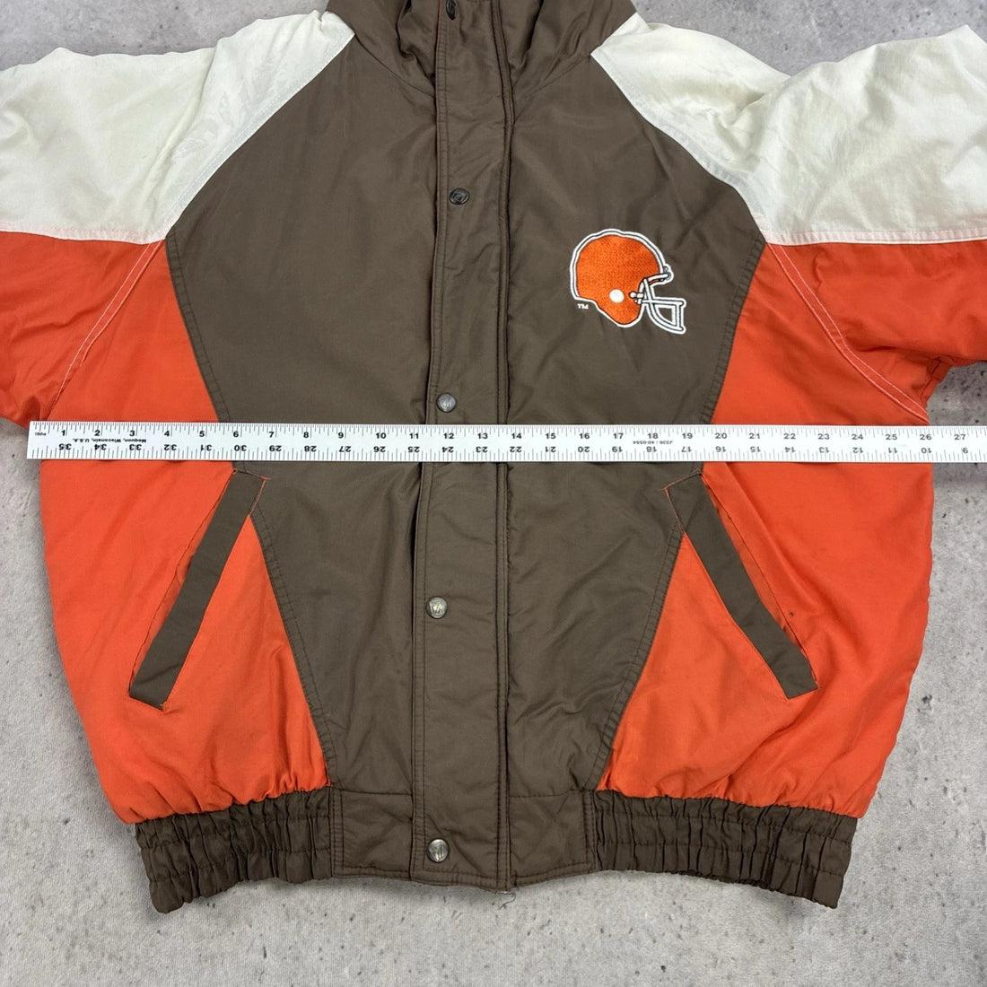 Vintage Cleveland Browns Logo 7 Puffer Jacket Size XL NFL