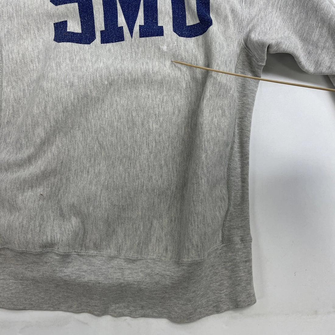 Vintage SMU Champion Reverse Weave Crewneck Sweatshirt Size XL Distressed 90s