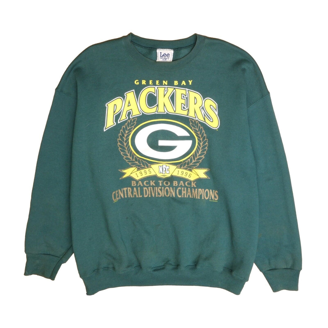 Vintage Green Bay Packers Sweatshirt Crewneck Size 2XL Green 1996 90s NFL
