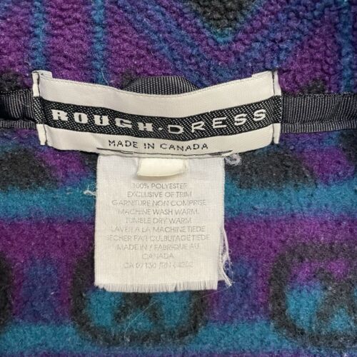 Vintage Aztec Fleece Vest Jacket Size Large Western