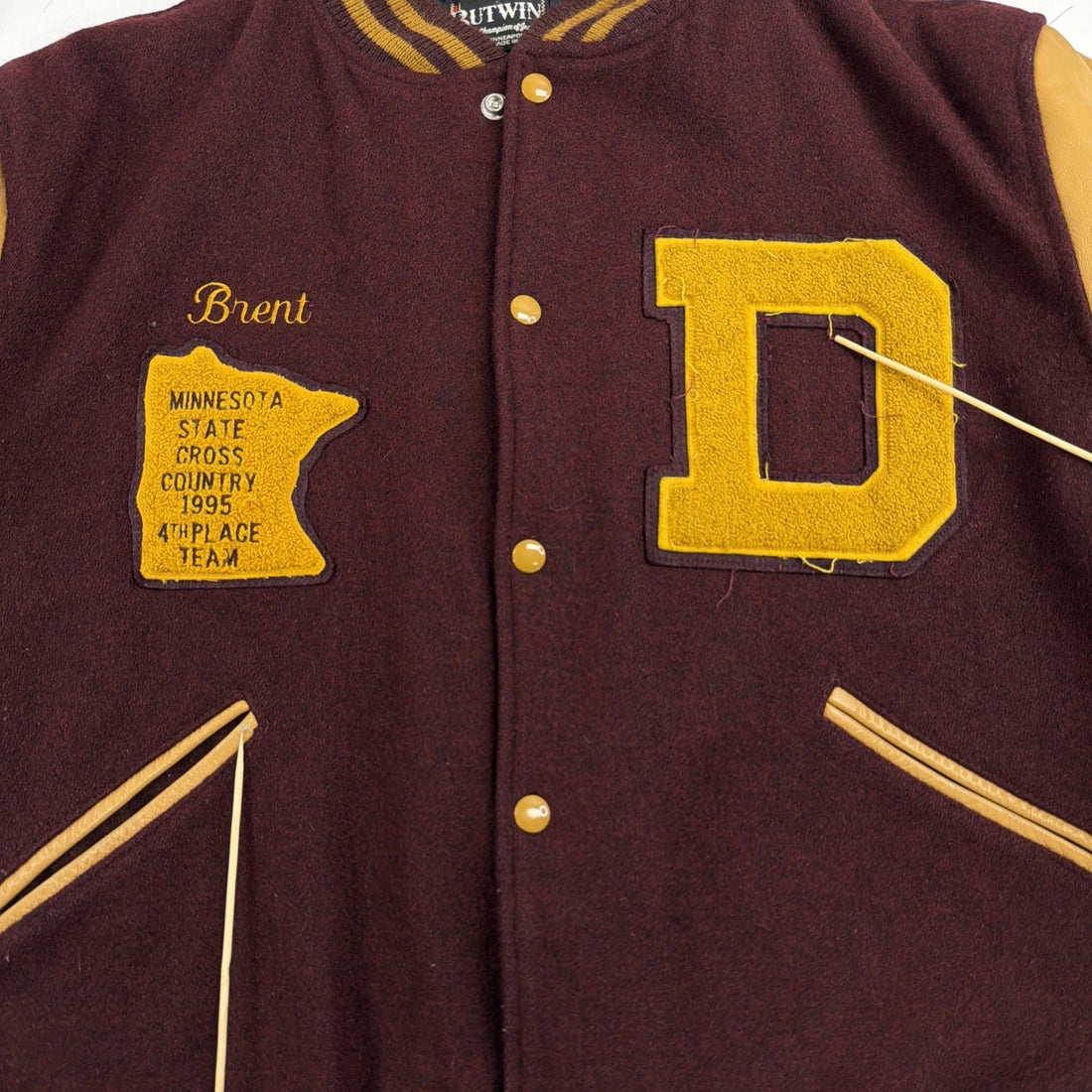 Vintage Minnesota State Cross Country Wool Varsity Letterman Jacket XL