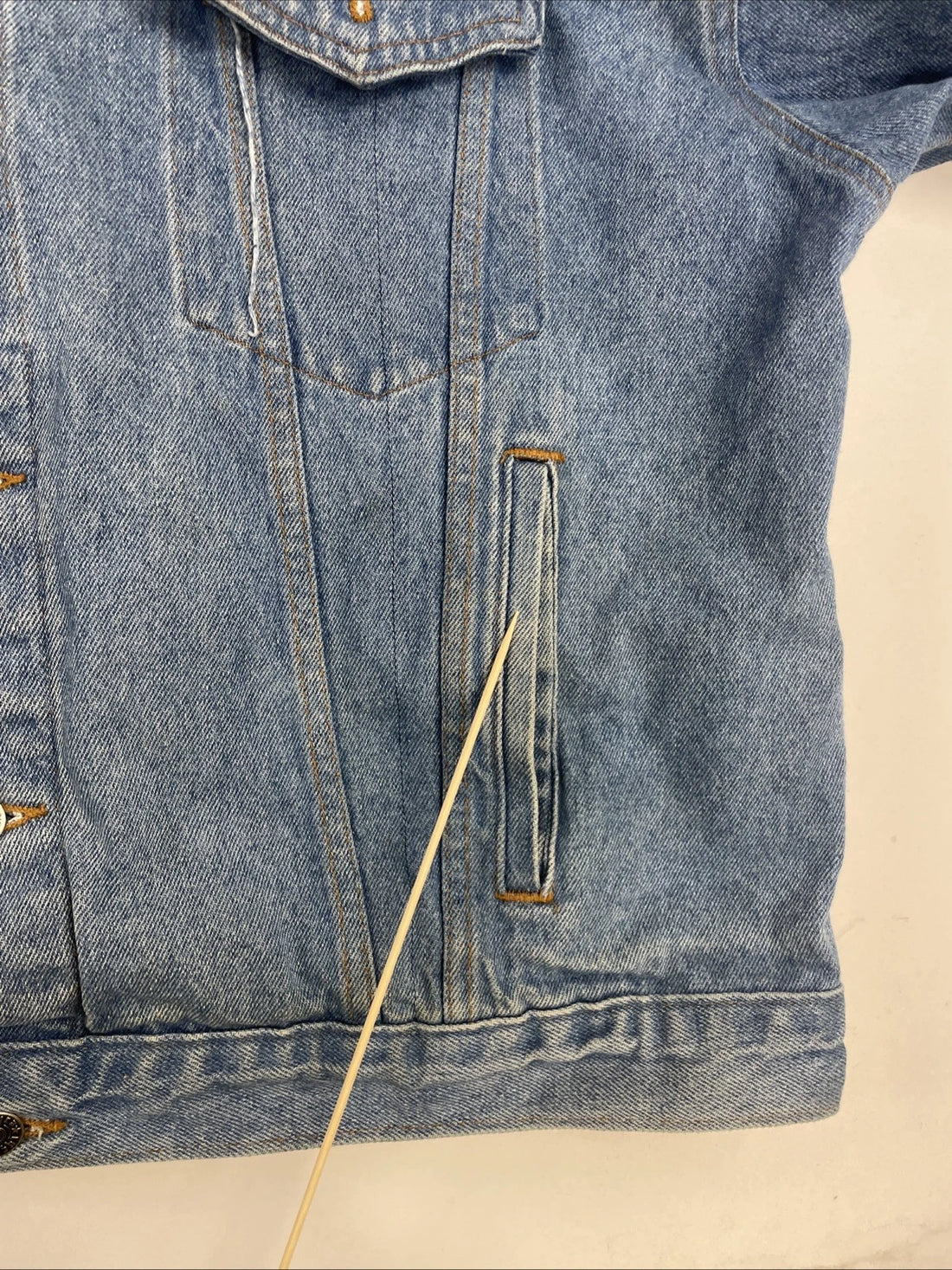 Vintage Home Depot Denim Trucker Jacket Size Large