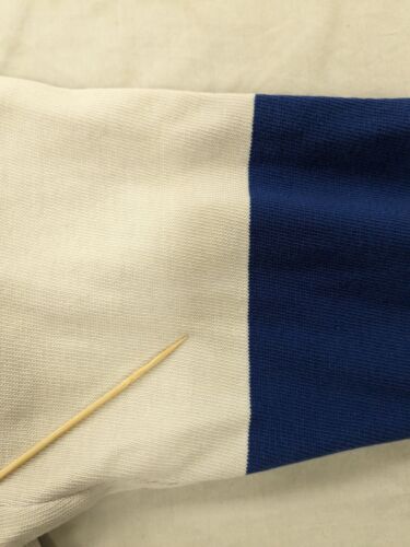 Vintage Benetton Rugby Long Sleeve Shirt Size XL White Blue 80s