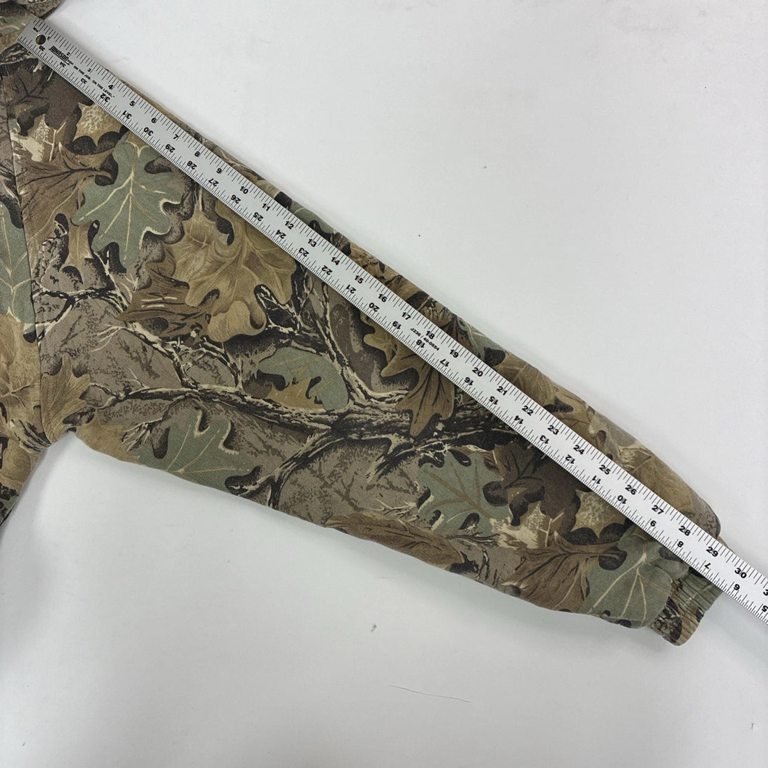 Tree Camo Thermal Lined Sweatshirt Hoodie Size XL