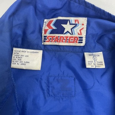 Vintage Winnipeg Blue Bombers Starter Windbreaker Light Jacket Size Large CFL