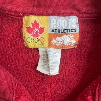 Vintage Roots Canada Olympics 1/4 Zip Sweatshirt Size Large