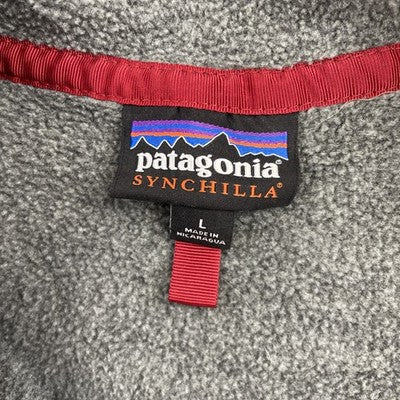 Patagonia Synchilla Snap T Fleece Jacket Size Large Gray