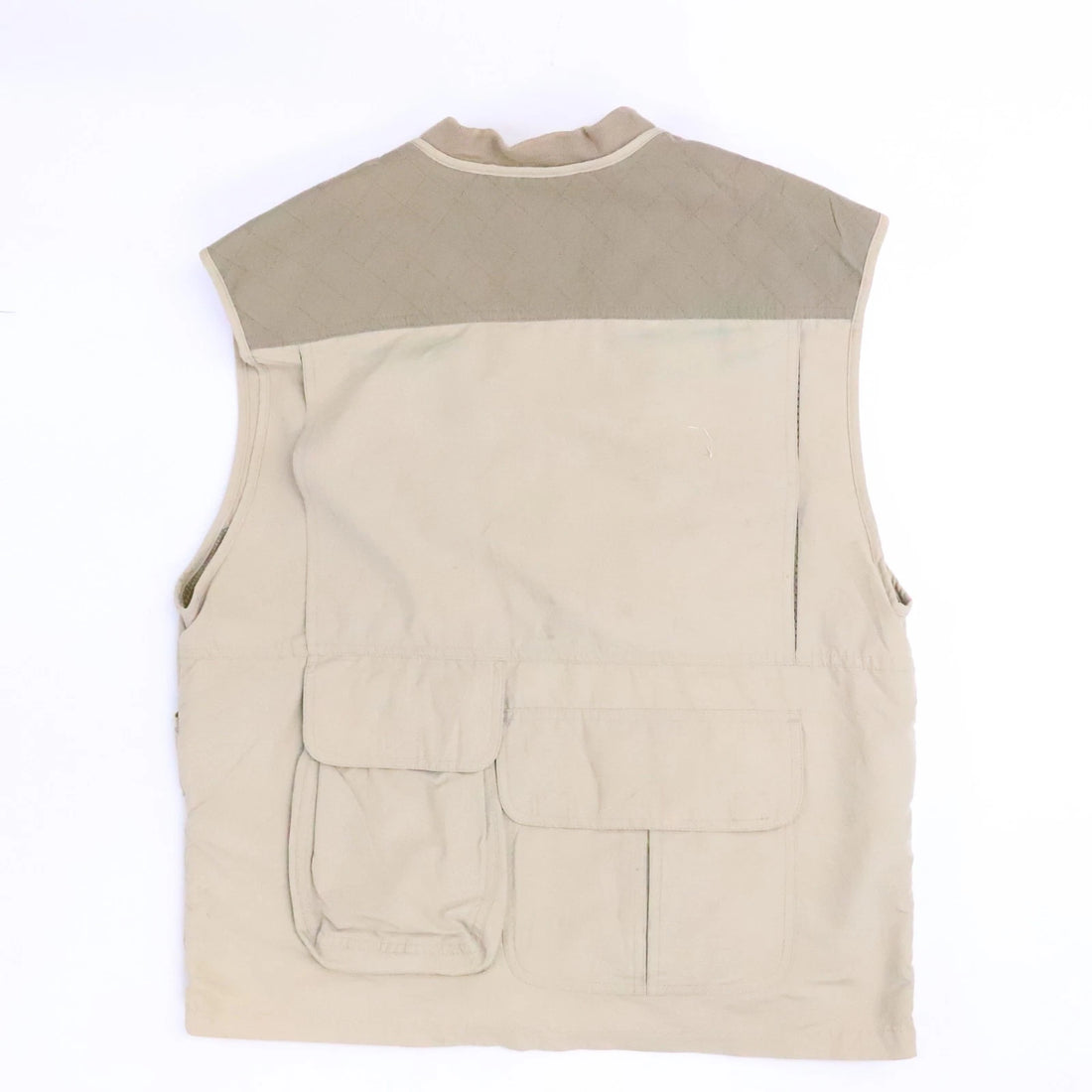 Vintage L.L. Bean Fishing Vest Jacket Size Medium Tan