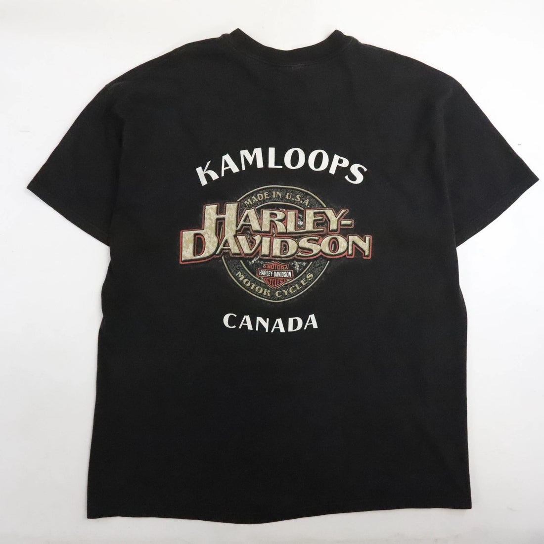Vintage Harley Davidson Motorcycles The Strong Survive Eagle Dragon T-Shirt 2XL