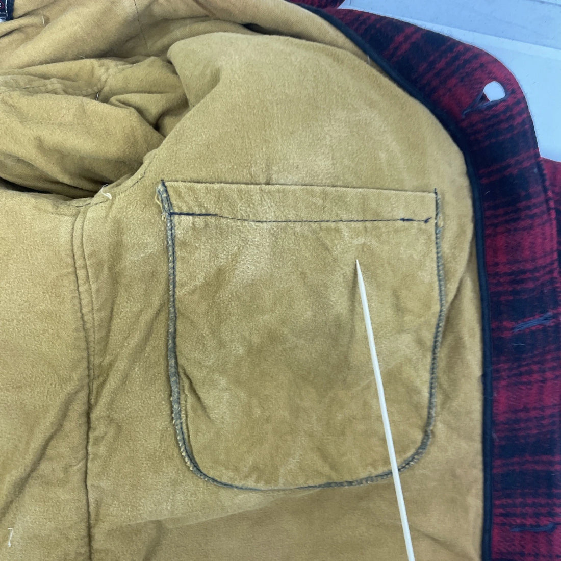Vintage Woolrich Wool Mackinaw Hunting Coat Jacket Size 38 Plaid