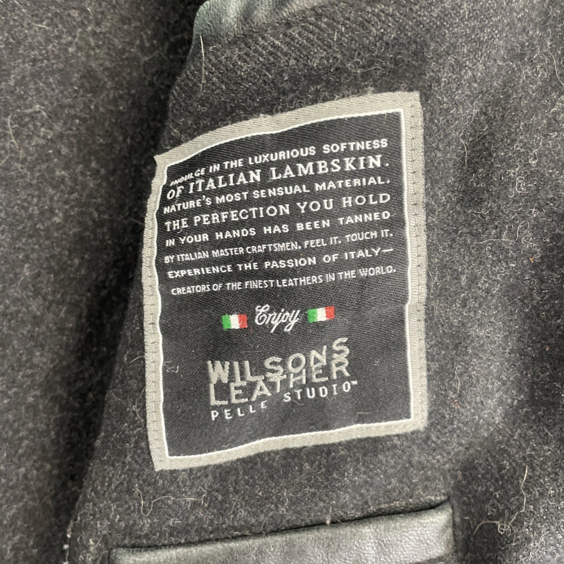 Vintage Wilsons Leather Coat Jacket Size Large