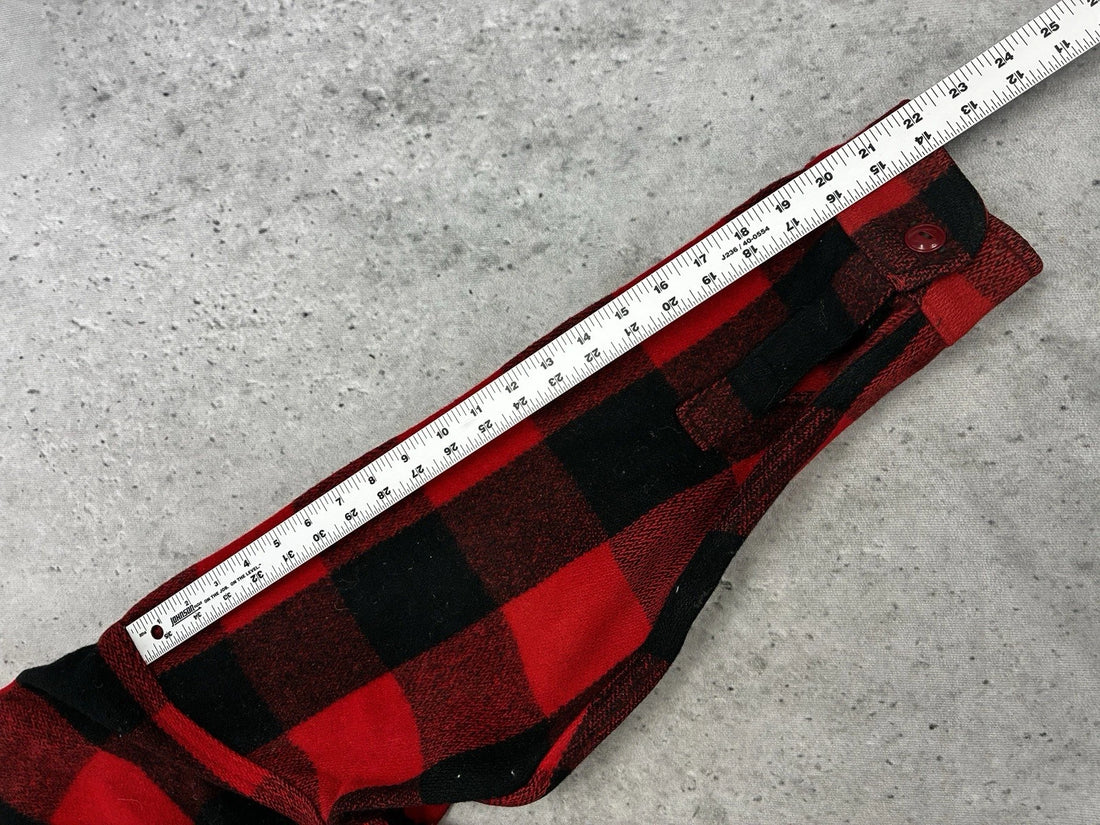 Vintage Woolrich Wool Shirt Jacket Size 17 Red Buffalo Plaid