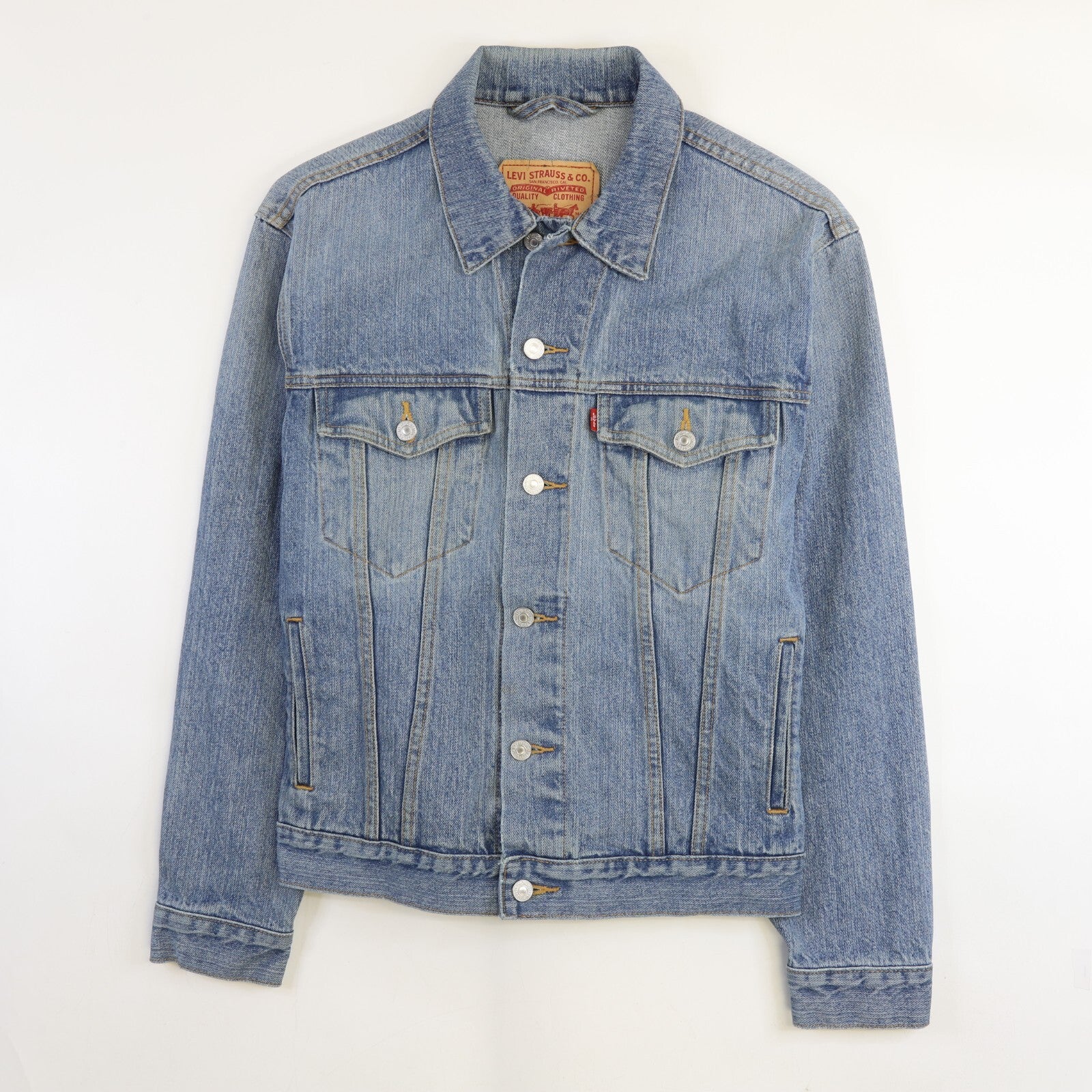 VINTAGE LEVI STRAUSS DENIM TRUCKER JACKET SZ XS 75525 0412