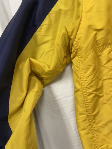 Vintage Polo Sport Ralph Lauren Windbreaker Light Jacket Size Large Blue Yellow
