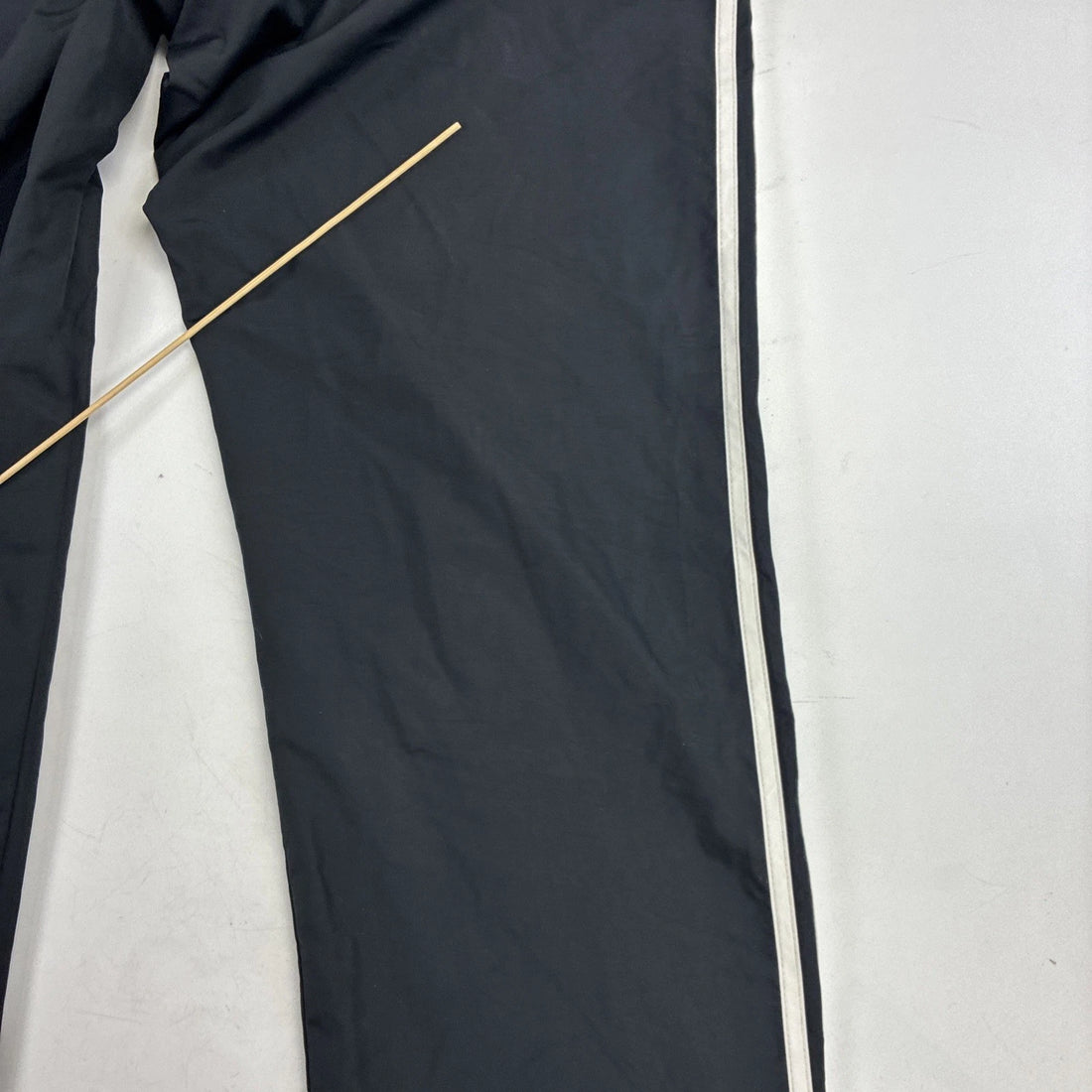 Adidas Nylon Track Pants Size Small Black Striped