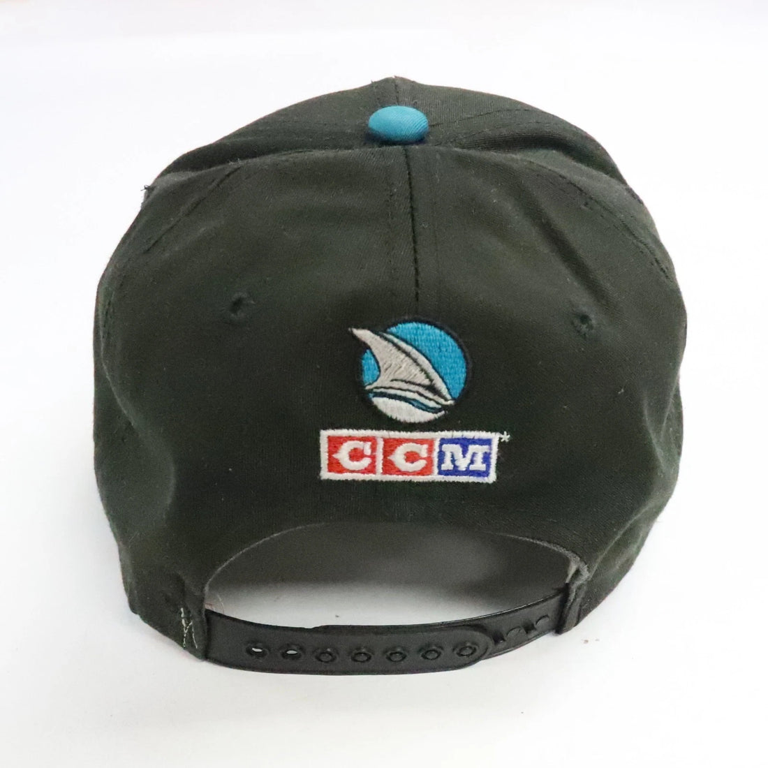 Vintage San Jose Sharks CCM Snapback Hat OSFA NHL