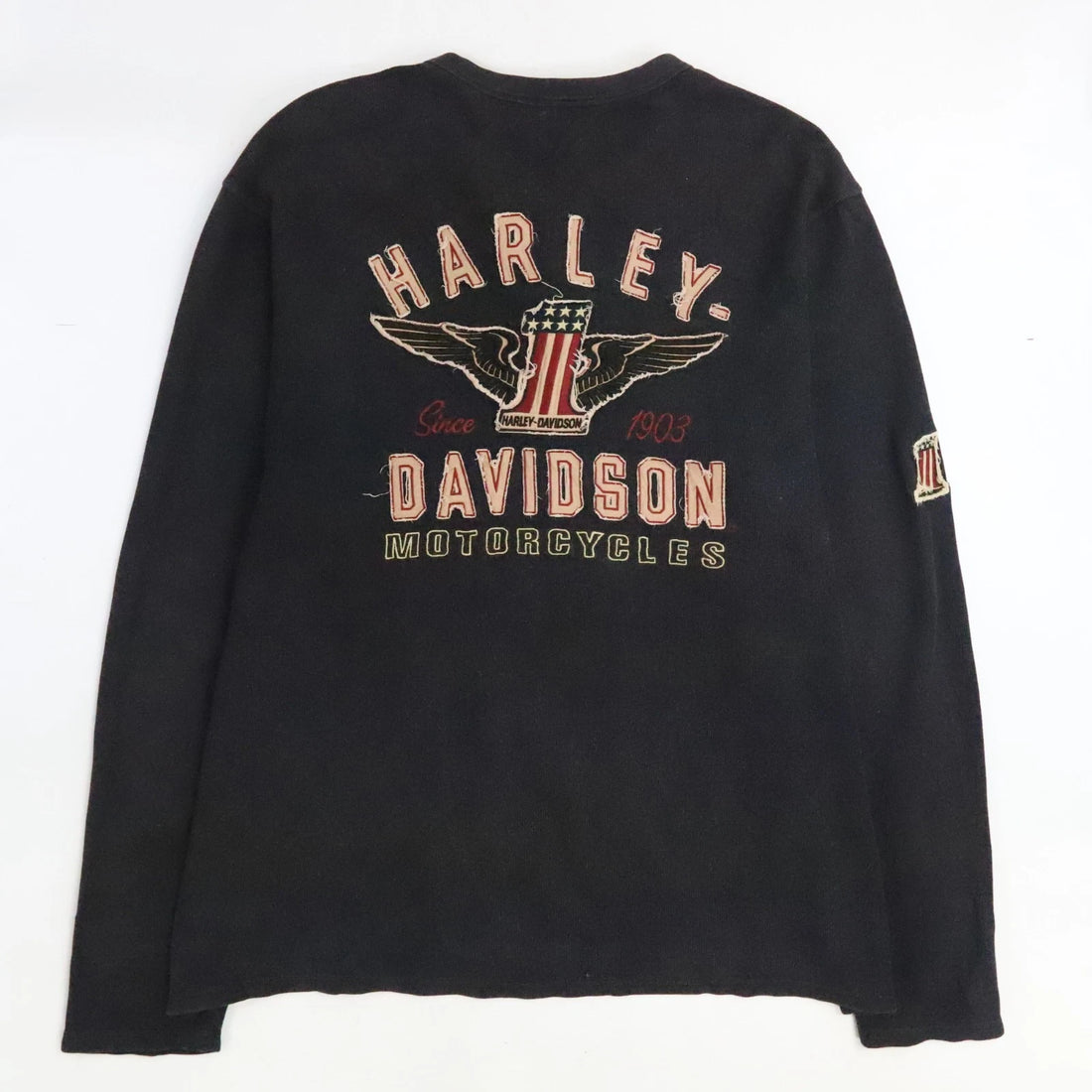 Harley Davidson Motorcycles Henley Long Sleeve Shirt Size 2XL