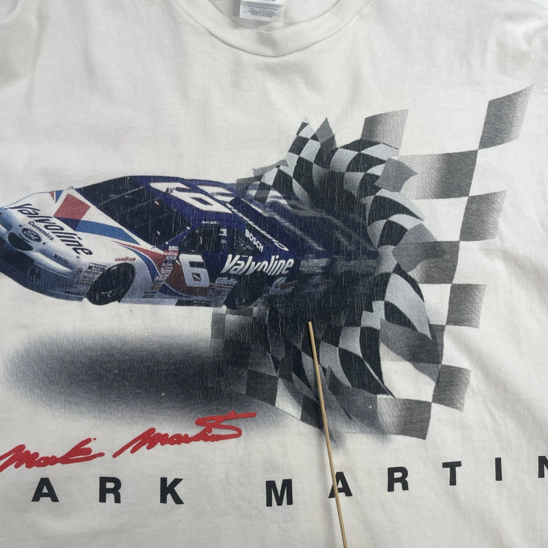Vintage Mark Martin Valvoline Breakthrough Racing T-Shirt Size XL