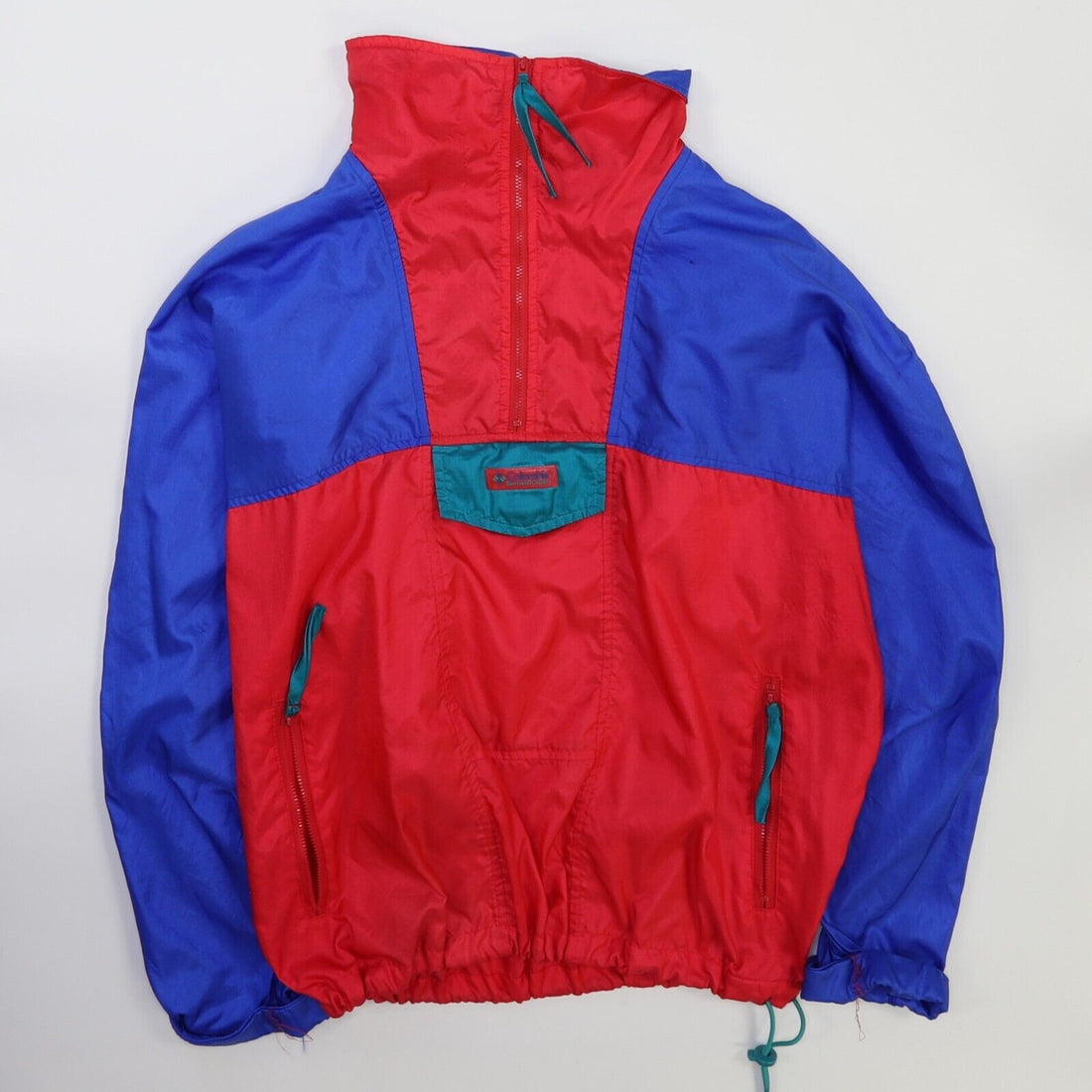 Vintage Columbia Windbreaker Anorak Light Jacket Size Small