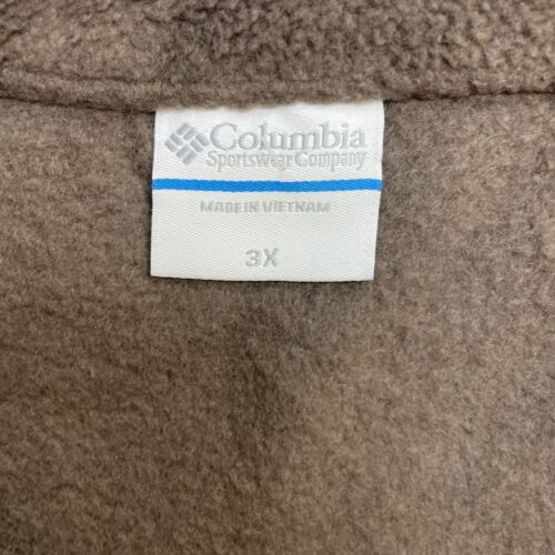 Columbia Fleece Jacket Size 3XL Brown