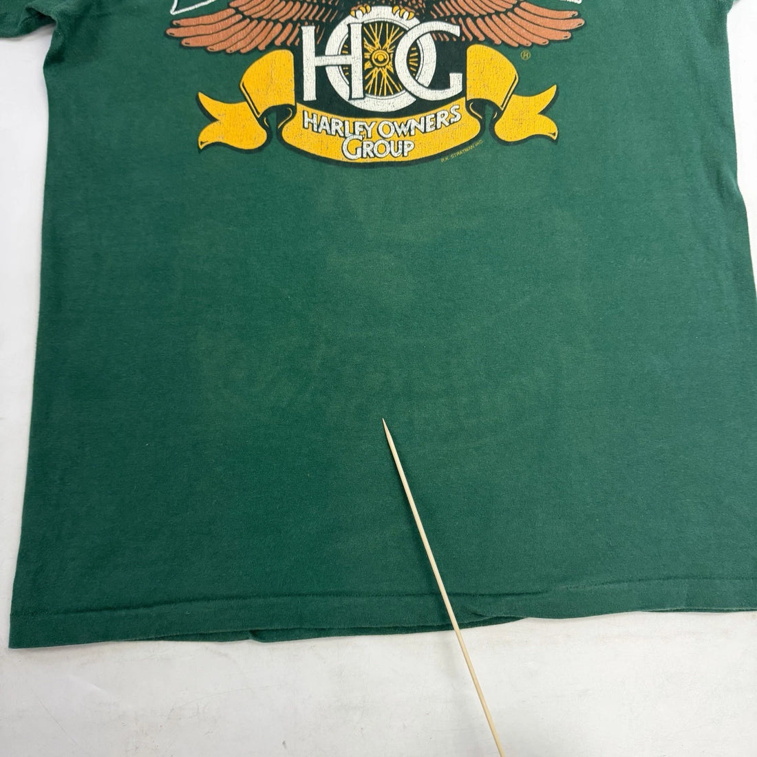 Vintage Harley Davidson Owners Group T-Shirt Size Medium Green