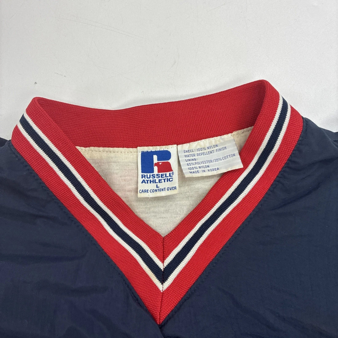 Vintage Cleveland Indians Russell Athletic Pullover Windbreaker Jacket Large MLB