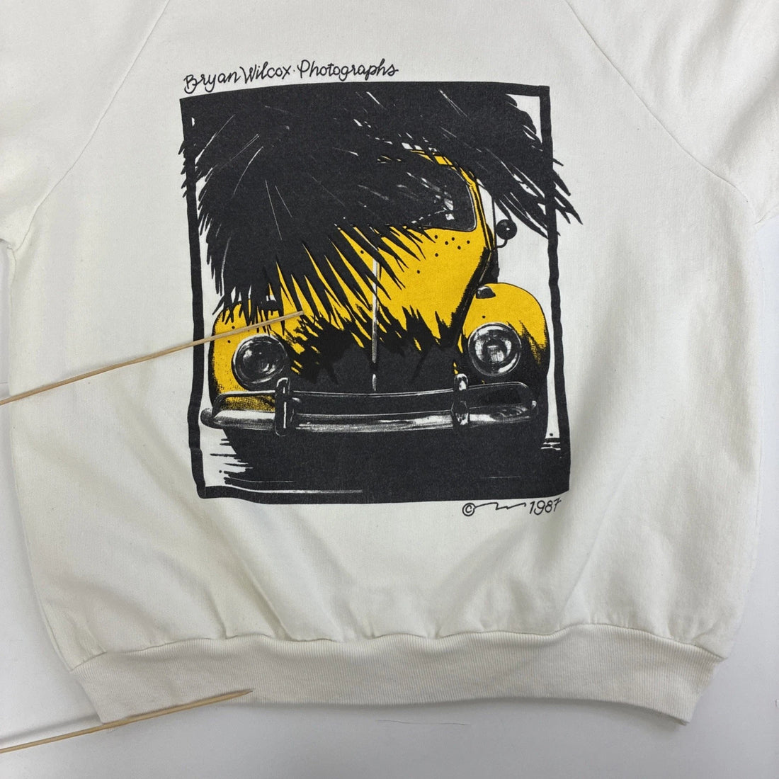 Vintage Bryan Wilcox Photographs Crewneck Sweatshirt Size Large 1987 80s