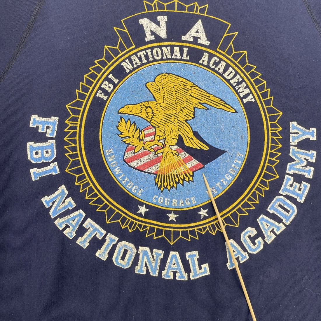 Vintage FBI National Academy Crest Crewneck Sweatshirt Size XL