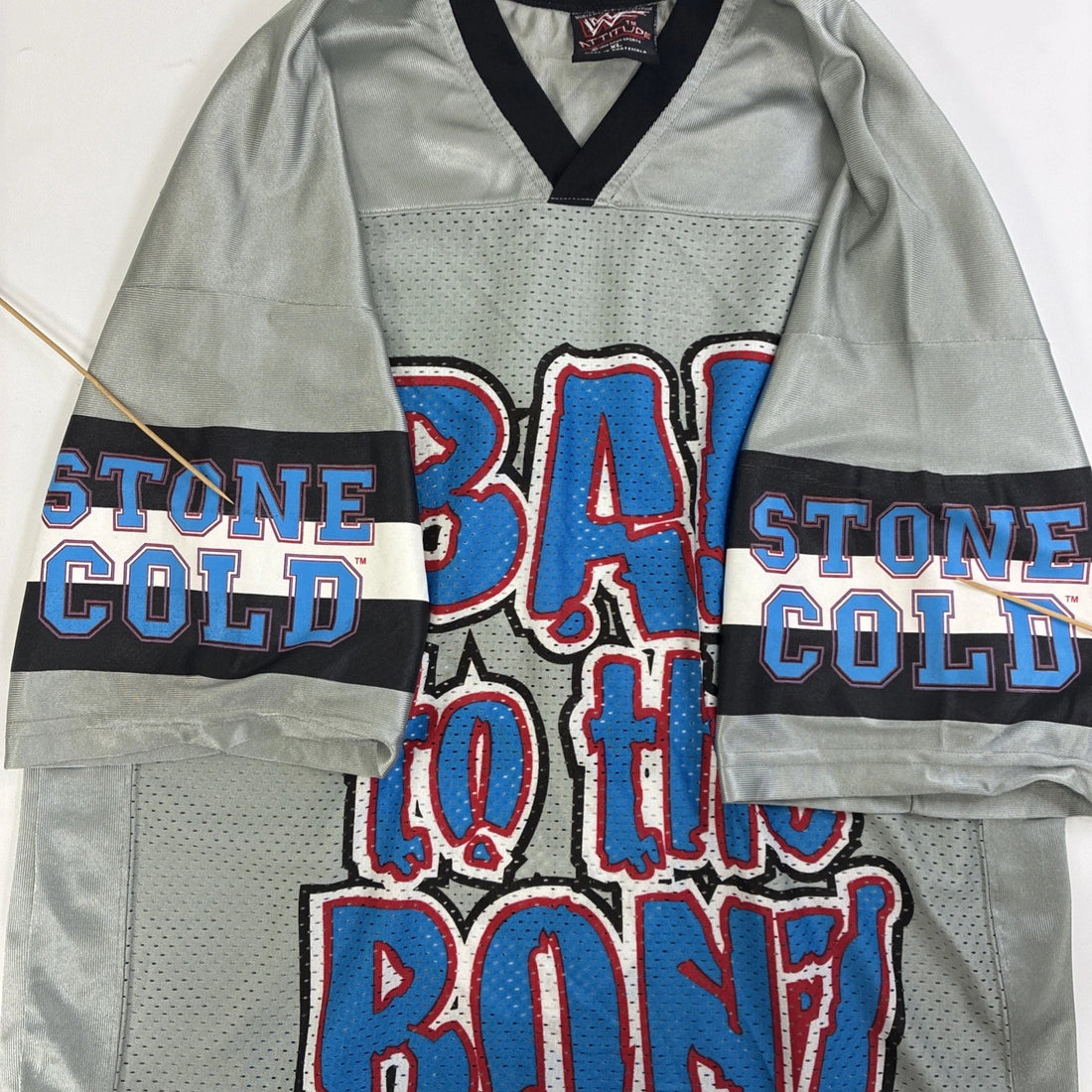 Vintage Stone Cold Bad To The Bonz Wrestling Jersey Size XL WWF WWE
