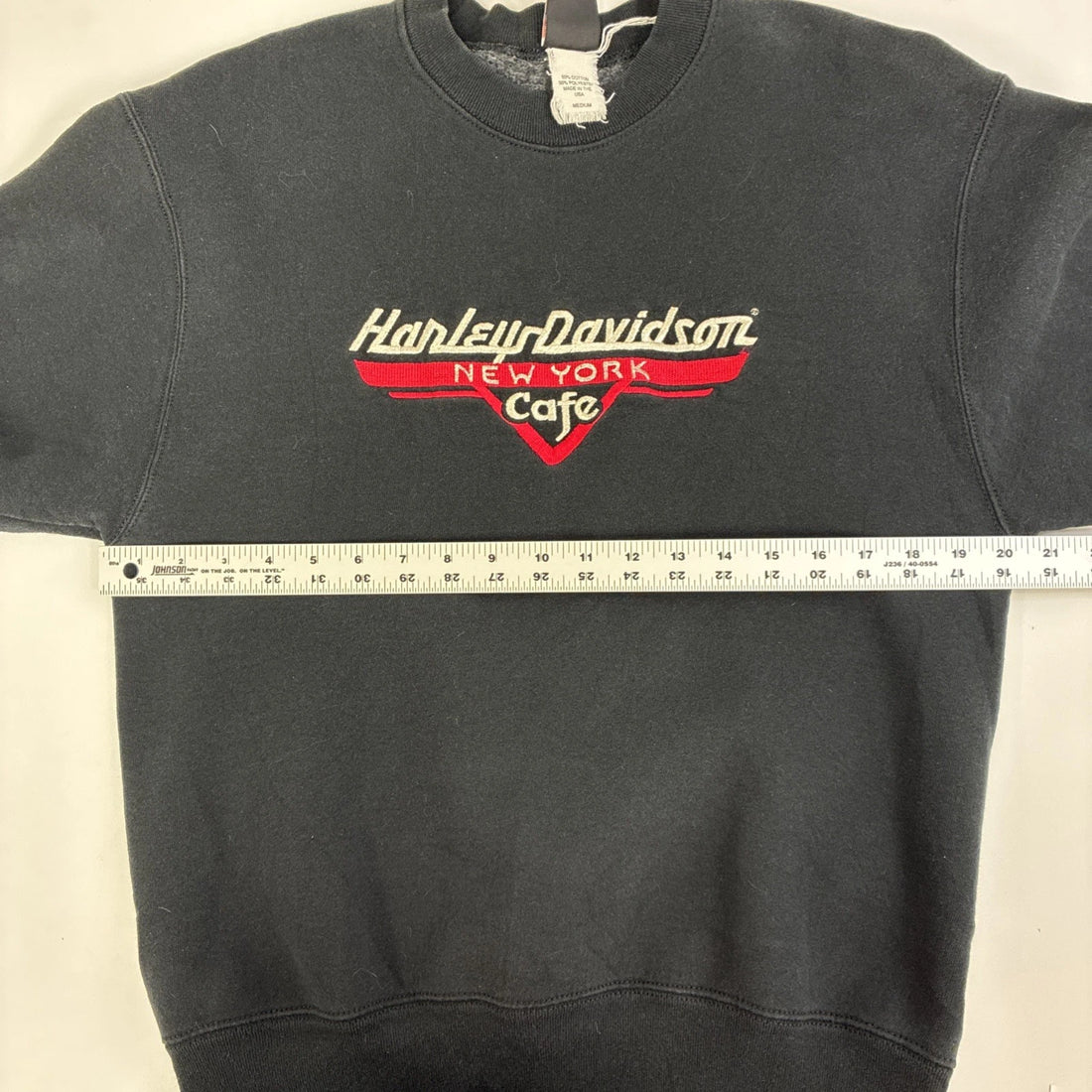 Vintage Harley Davidson Motorcycles New York Cafe Crewneck Sweatshirt Medium