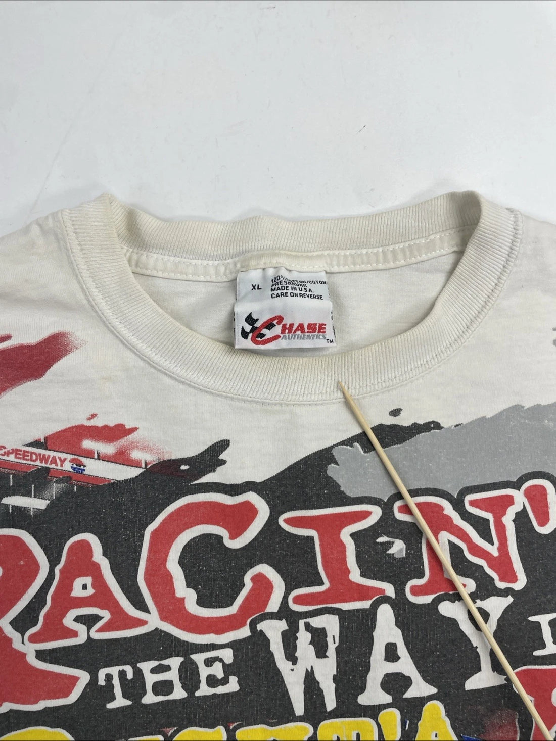 Vintage Bristol Motor Speedway Racin The Way It Oughta Be T-Shirt XL AOP NASCAR